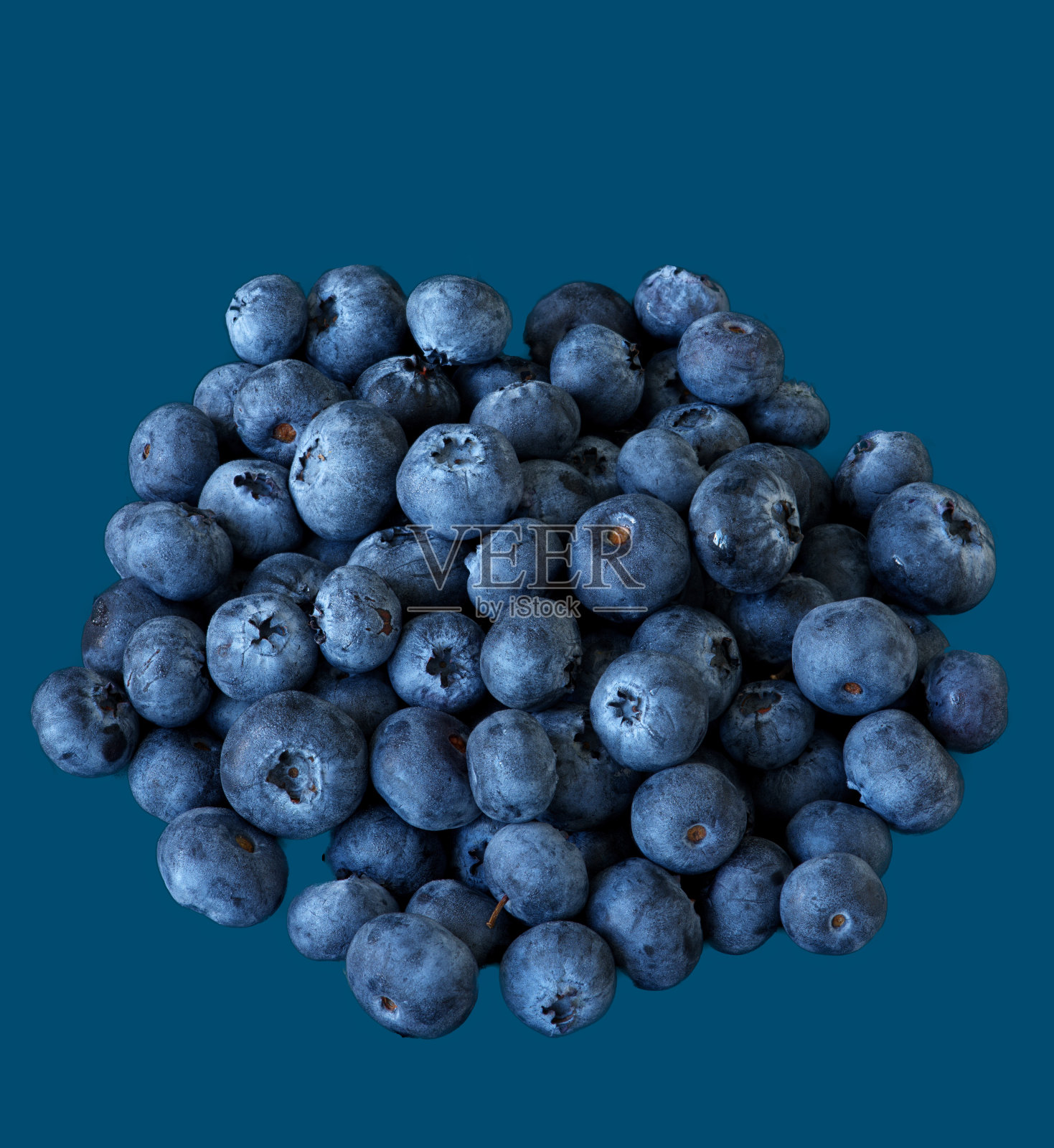 蓝莓放在黑色的背景上照片摄影图片