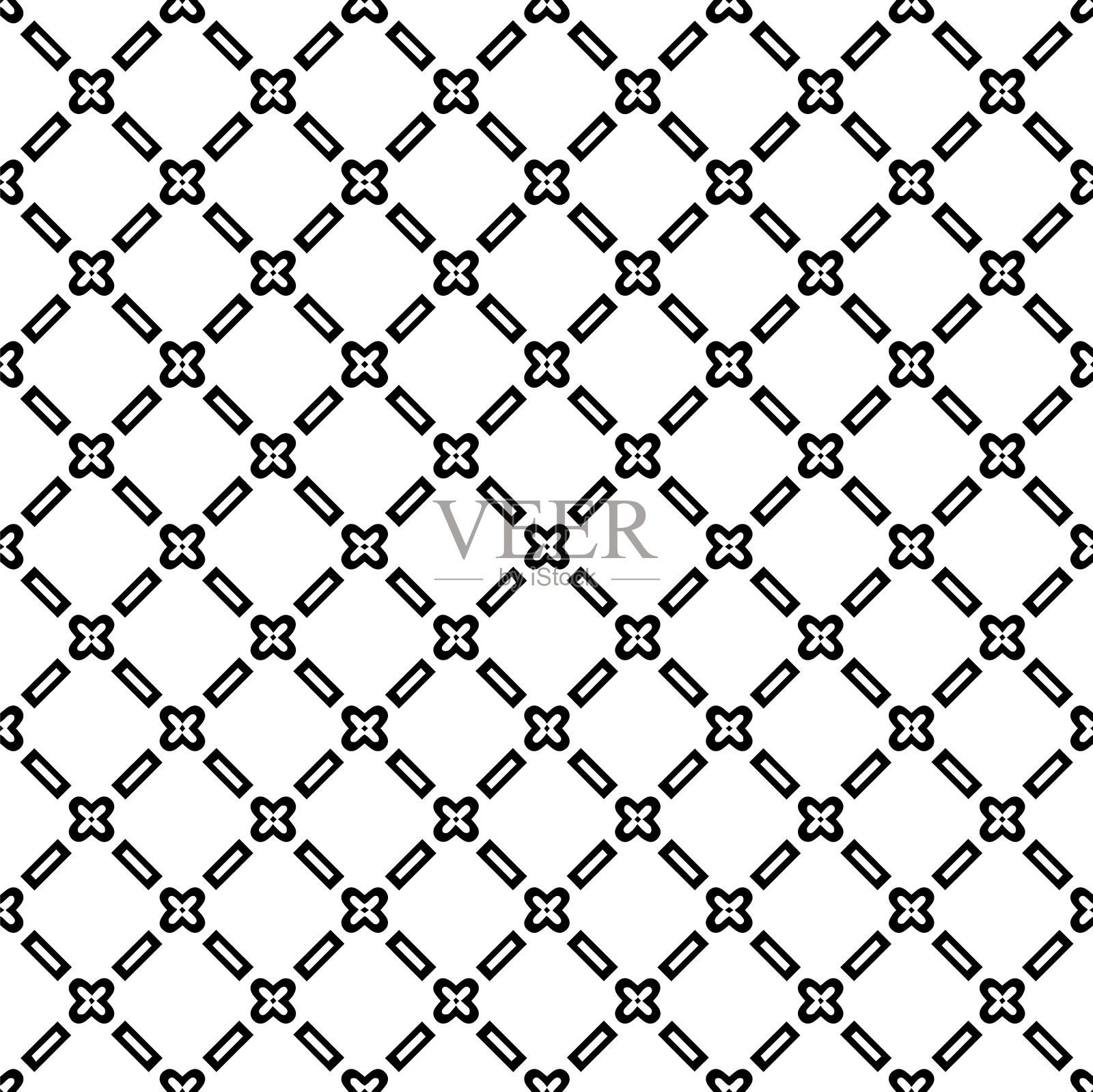 黑白无缝图案纹理插画图片素材