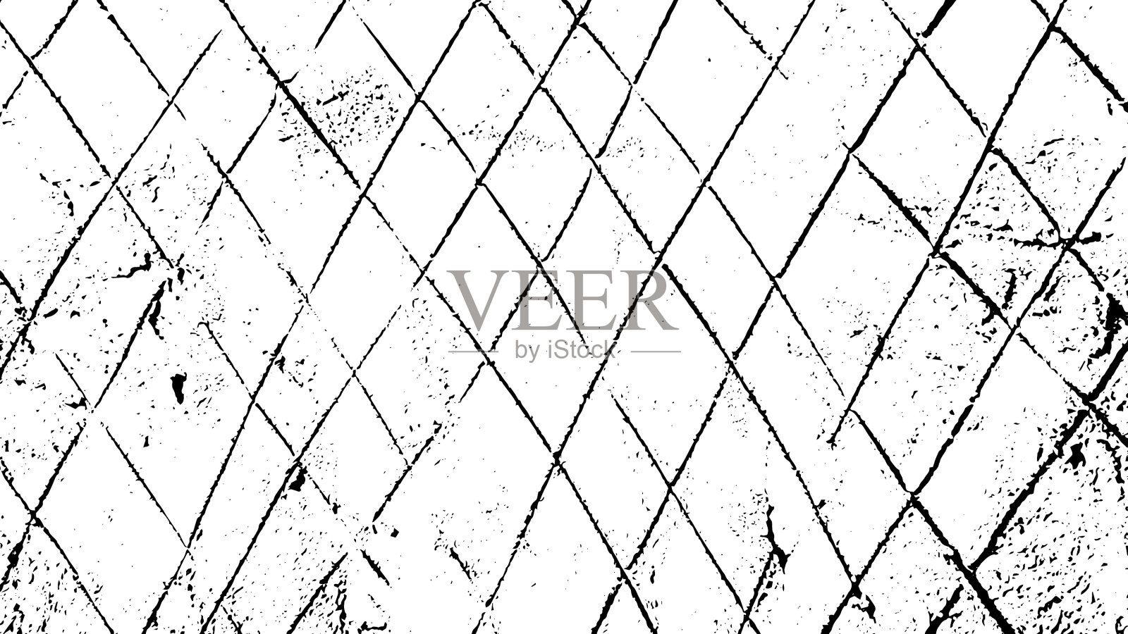 粗糙的裂纹纹理与许多裂纹和插画图片素材