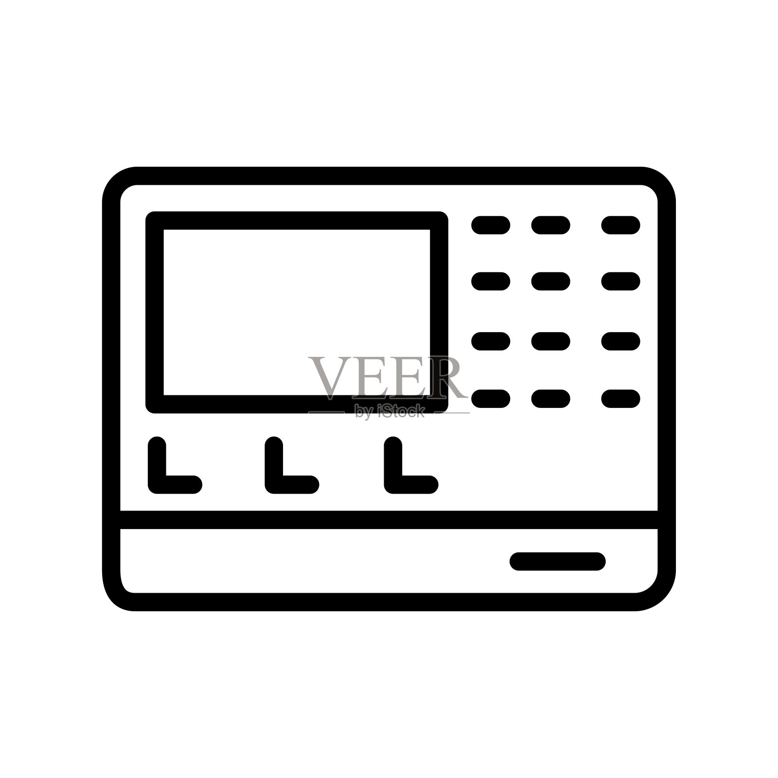 信号颜色线图标。网页的象形文字图标素材