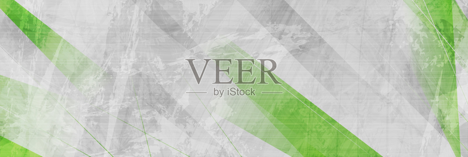 绿色和灰色条纹抽象横幅设计插画图片素材
