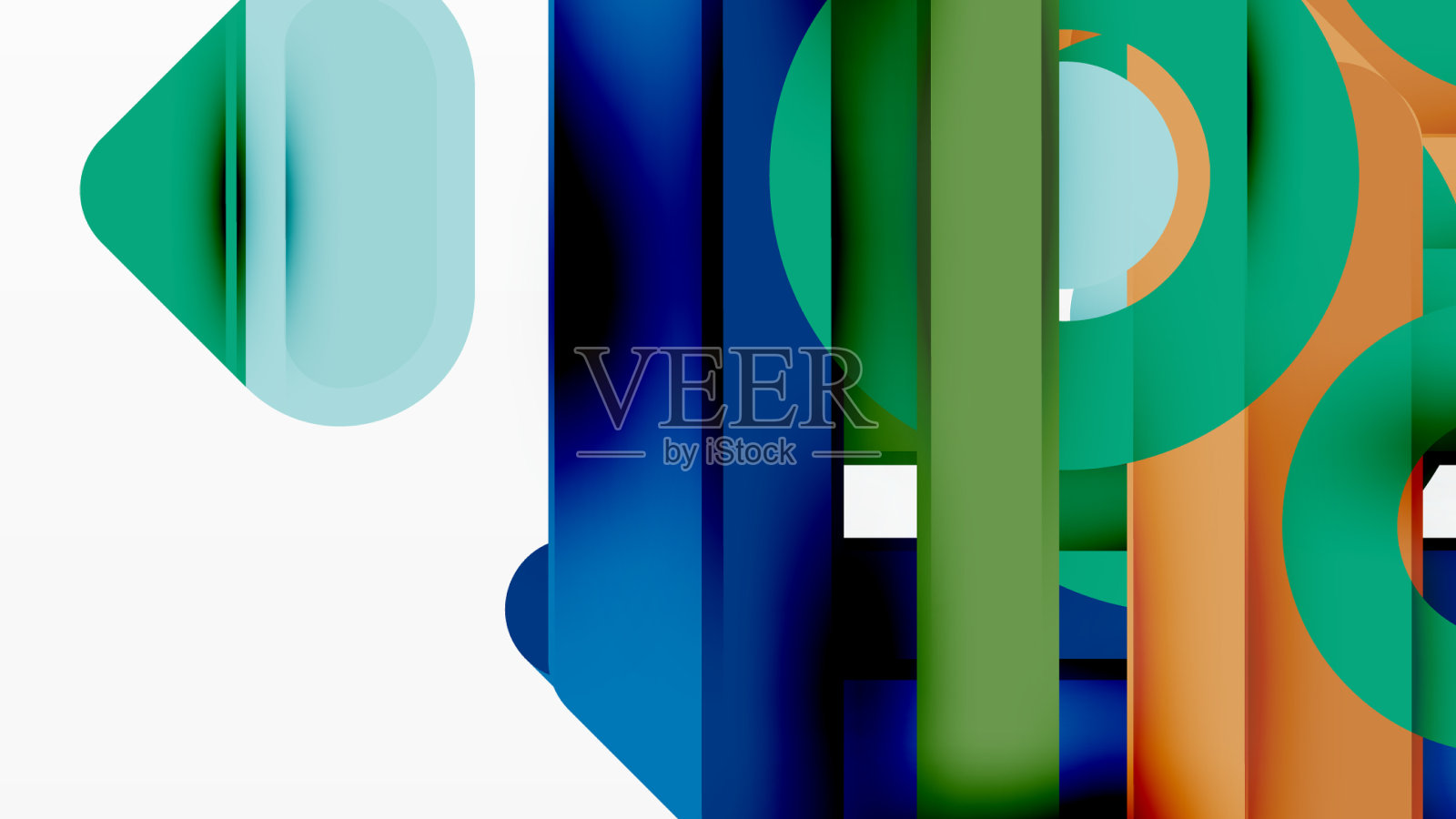 线条几何背景条纹和环插画图片素材