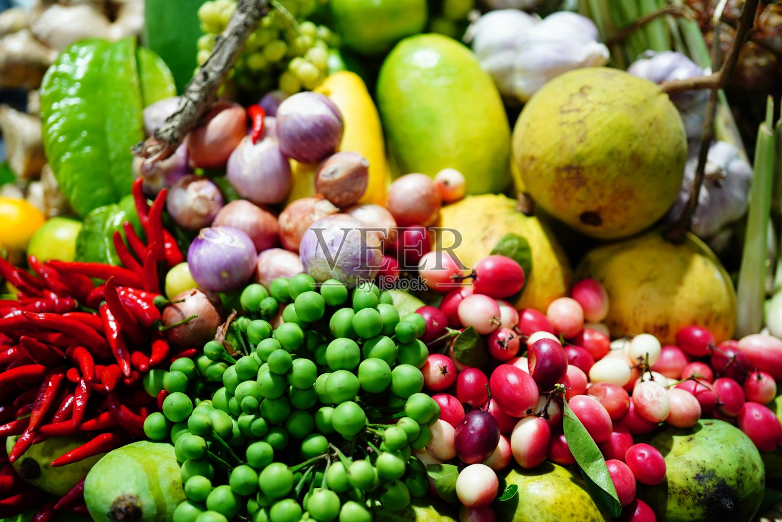 泰国厨房提供香料和食材照片摄影图片