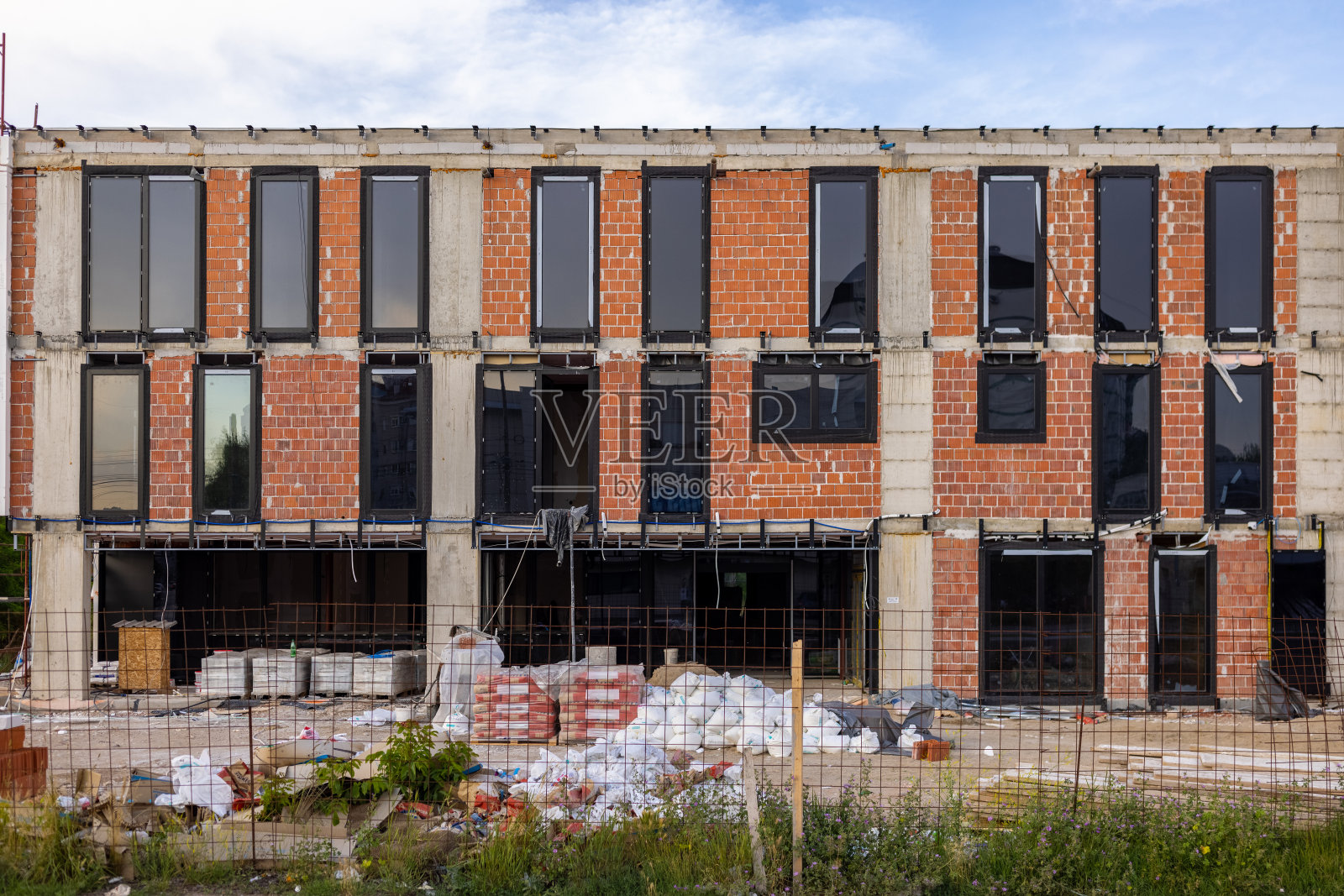 建筑施工照片摄影图片