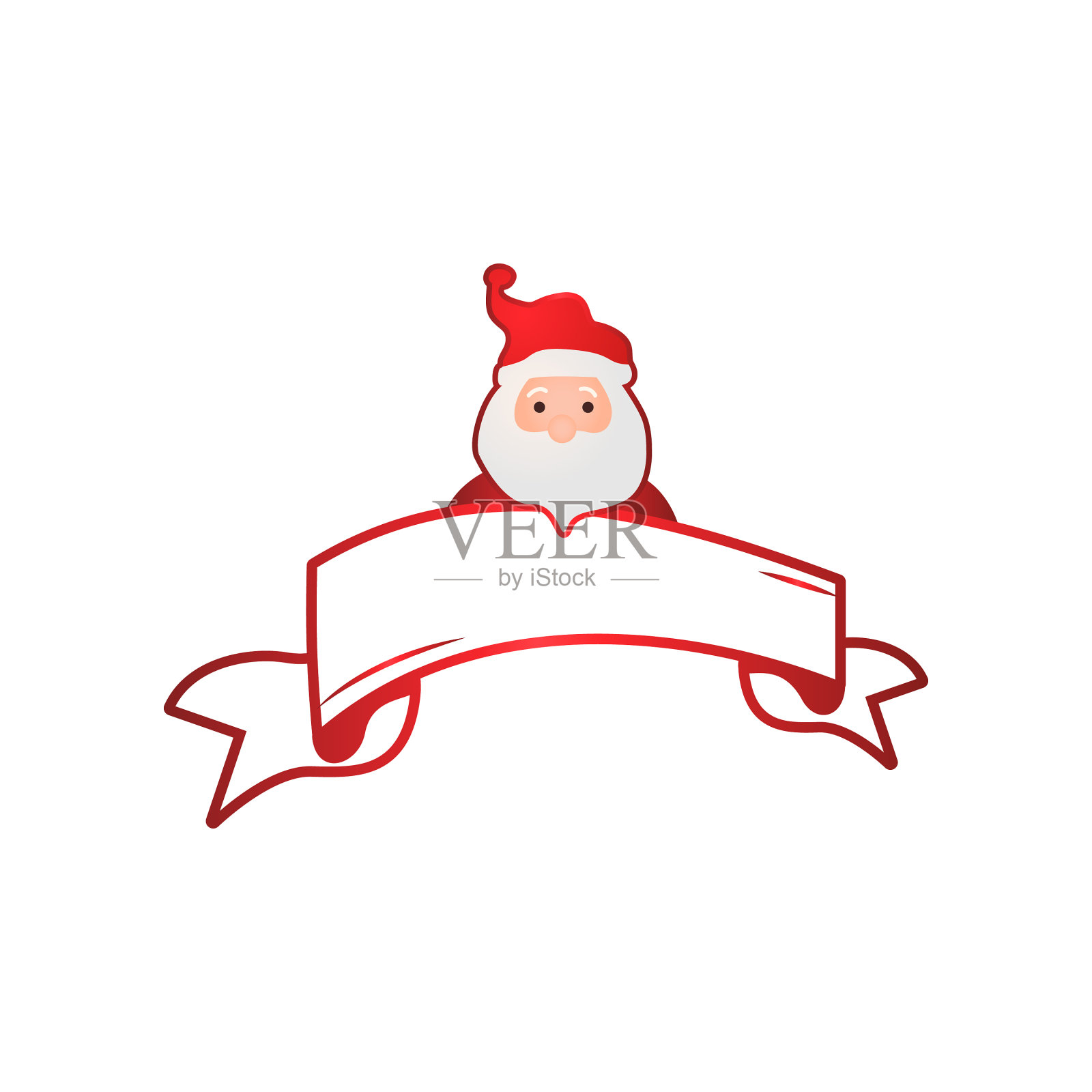 圣诞大纲横幅模板设计孤立插画图片素材