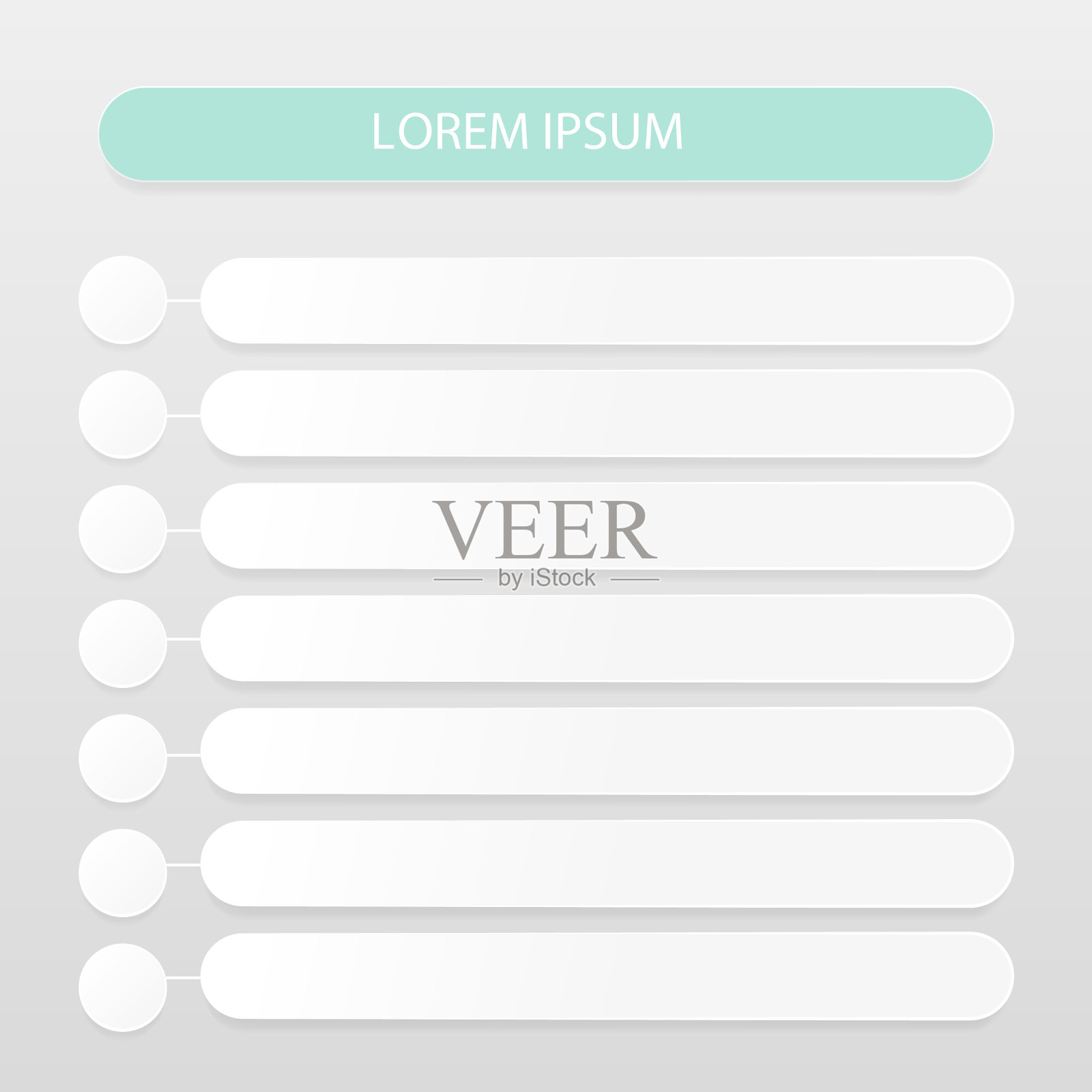 信息图表列表横幅，网页等插画图片素材