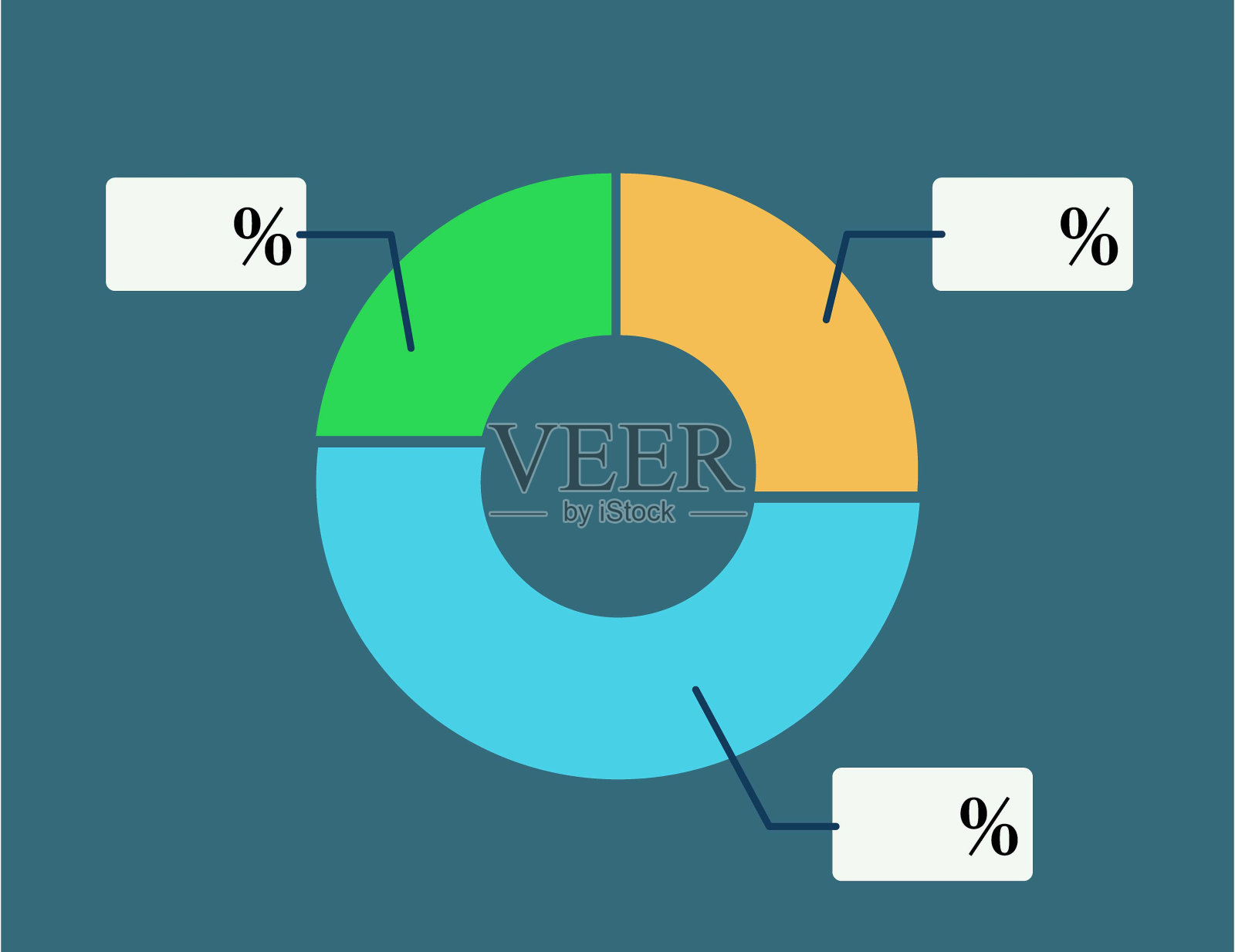 饼图图表。圆形图。矢量图插画图片素材