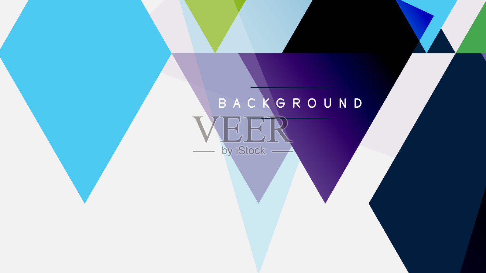 色彩三角形构成几何抽象插画图片素材