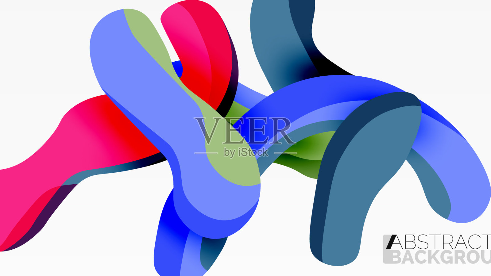 创意几何墙纸飞溅液体波插画图片素材