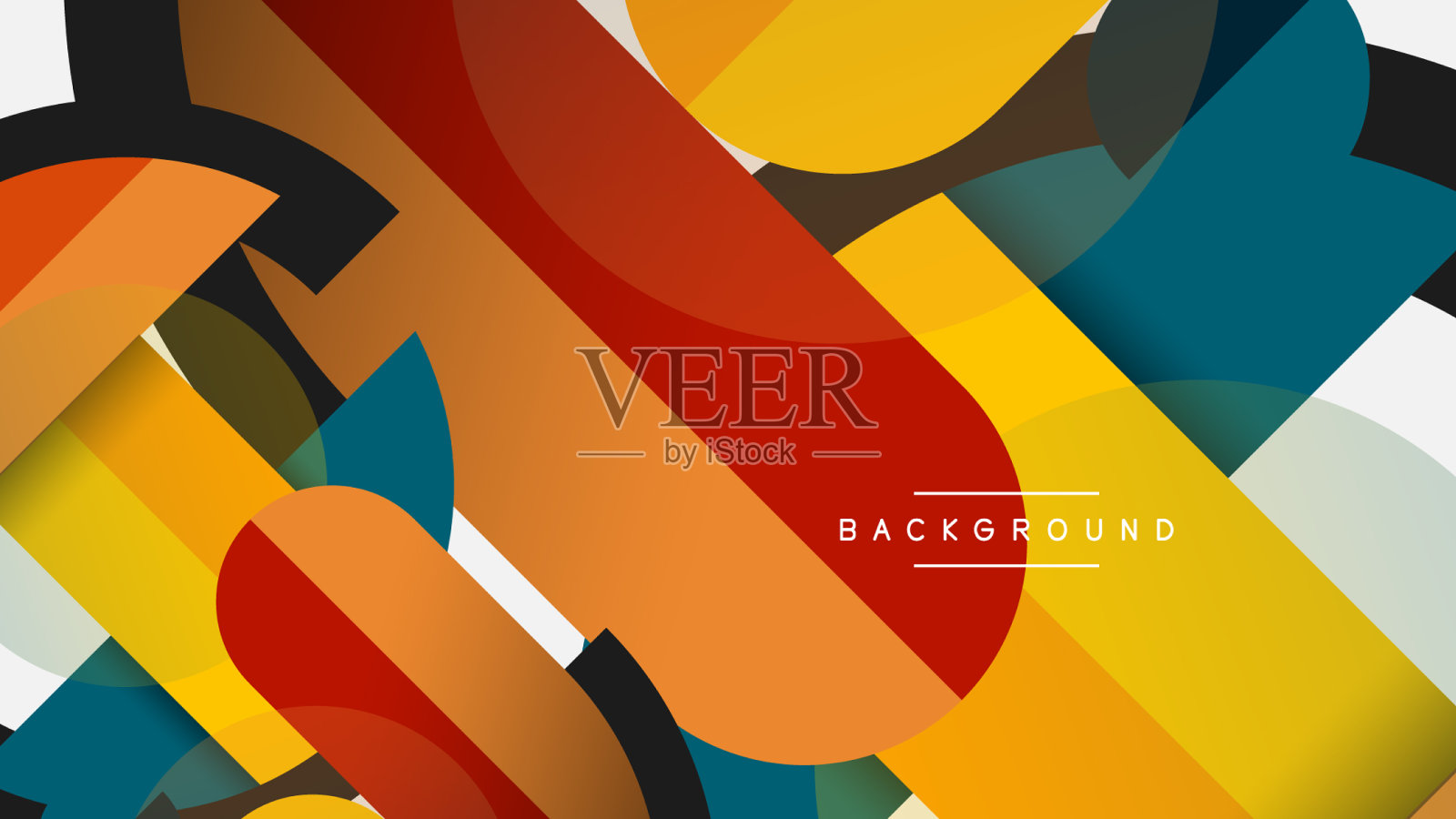 几何形状组成抽象背景插画图片素材