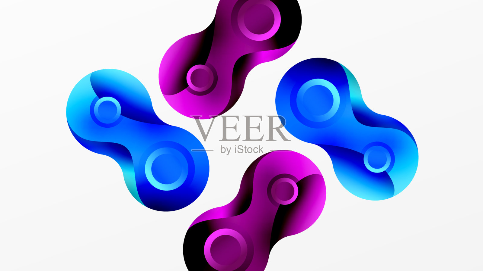 圆形几何背景抽象现代插画图片素材