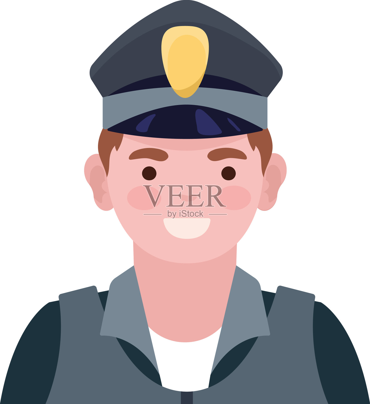 男性警务专业人员设计元素图片