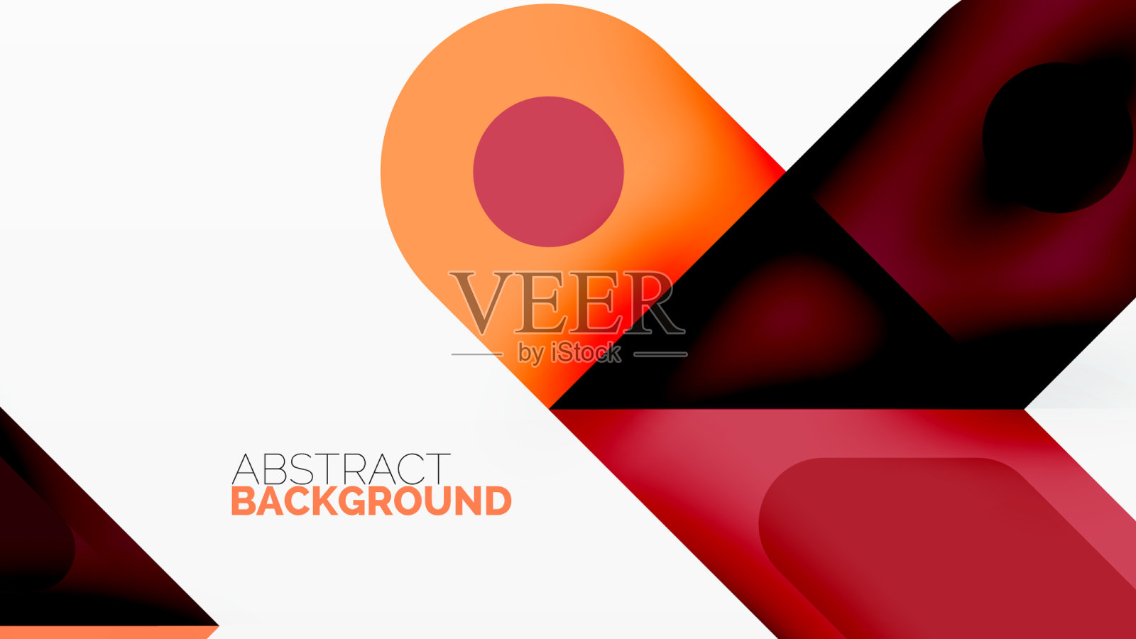 正方形和圆形最小抽象背景插画图片素材