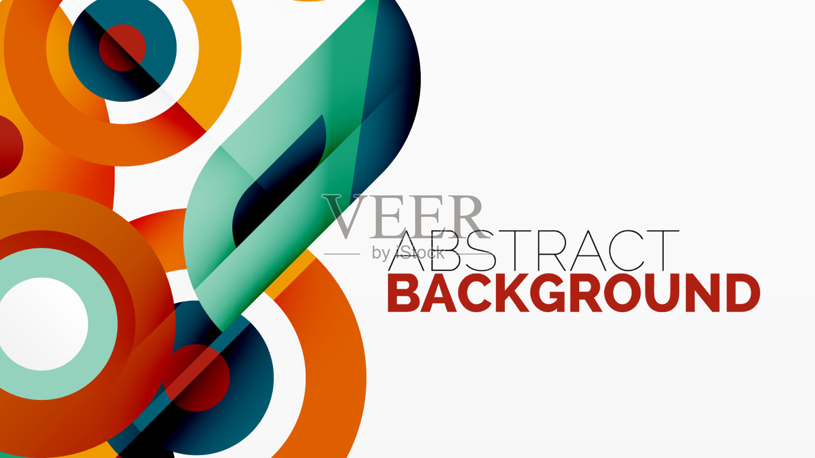 抽象圆型背景极简主义插画图片素材