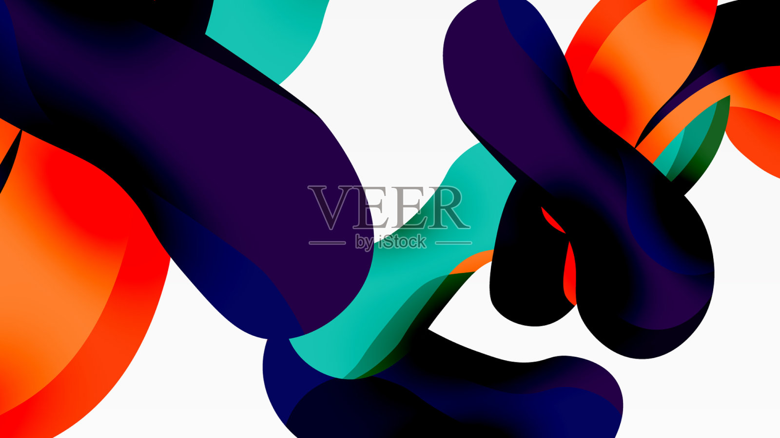 创意几何墙纸飞溅形状插画图片素材