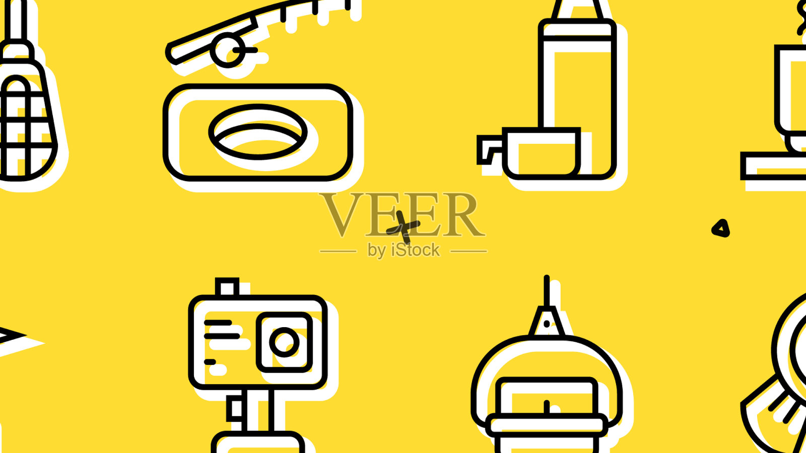 设置路线路线位置奖牌热巧克力杯图标素材
