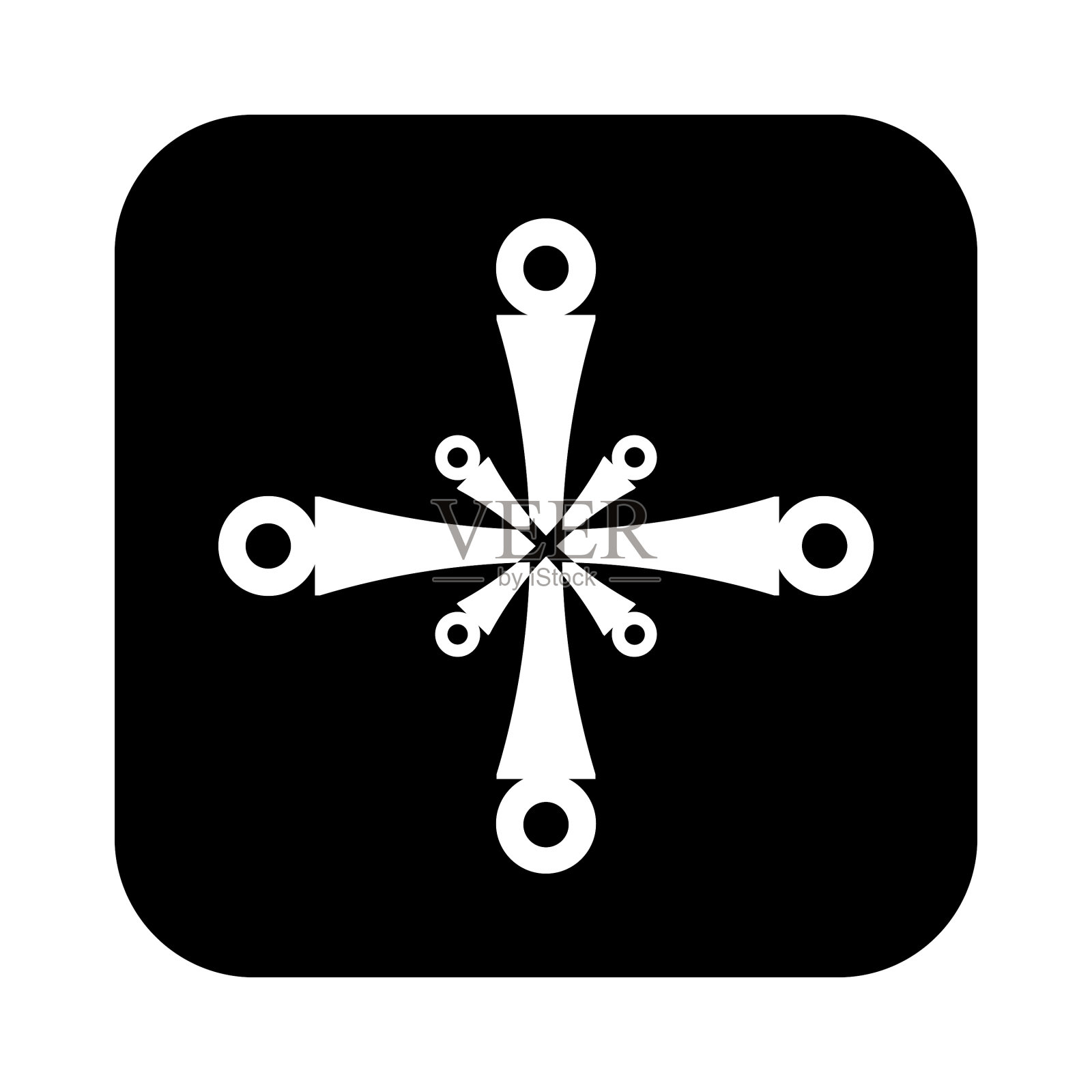 十字架形状的图标图标素材