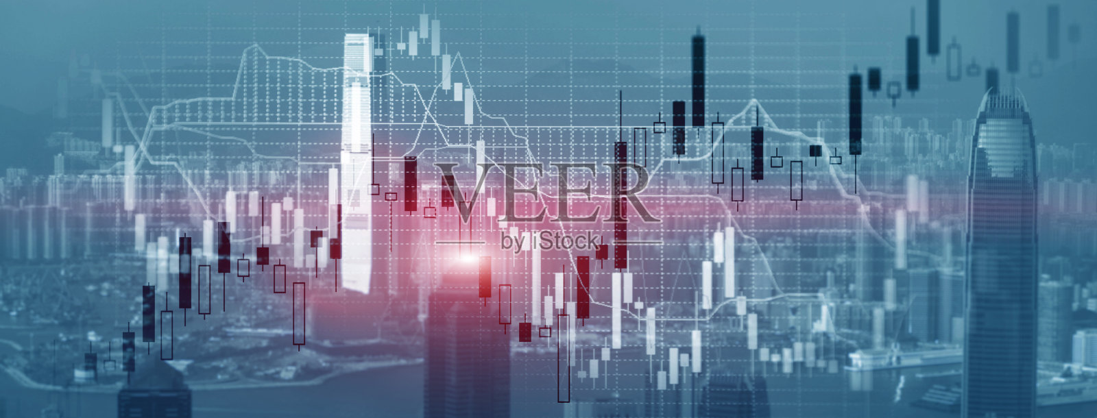 以城市为背景的蜡烛和市场照片摄影图片