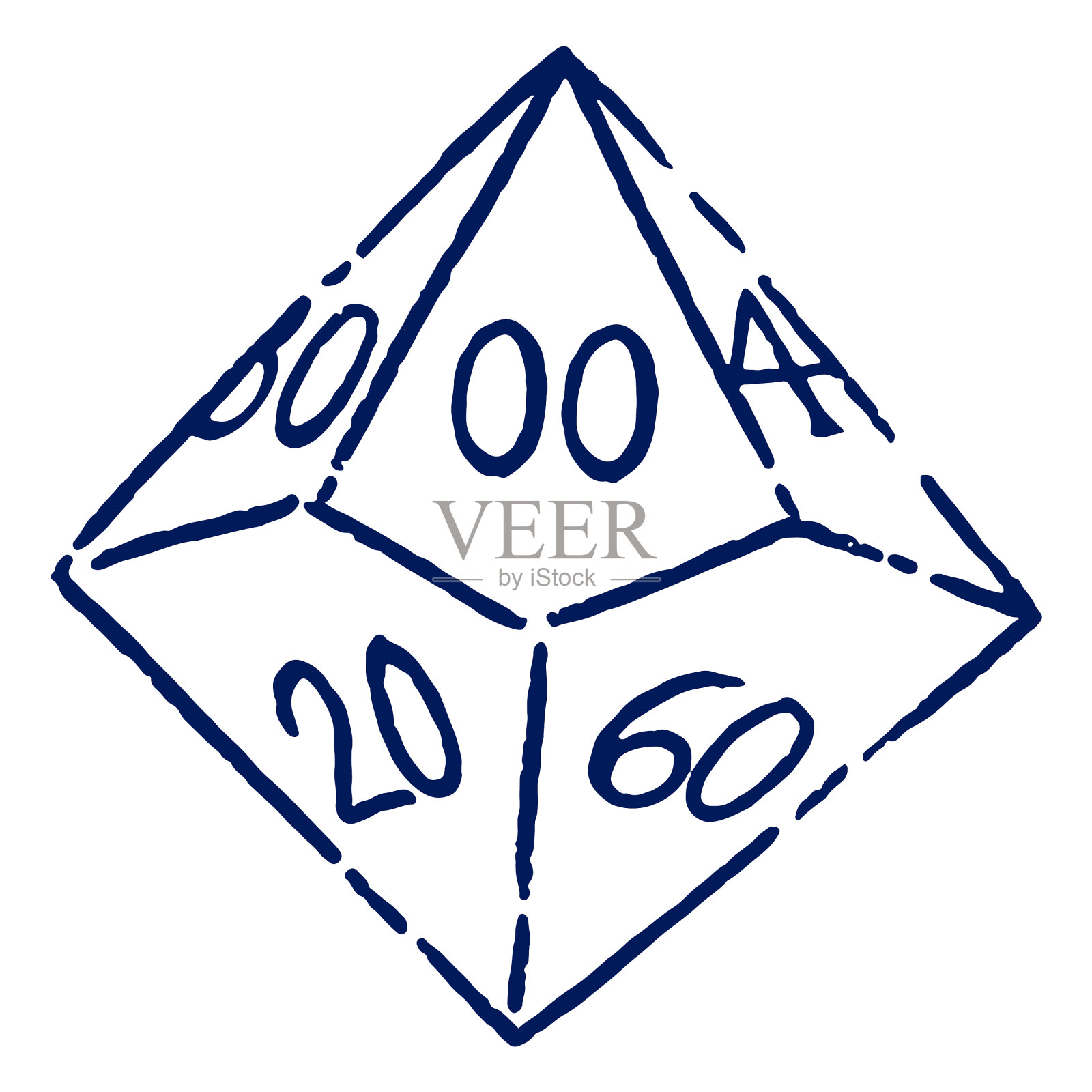 D10 RPG掷骰子设计元素图片