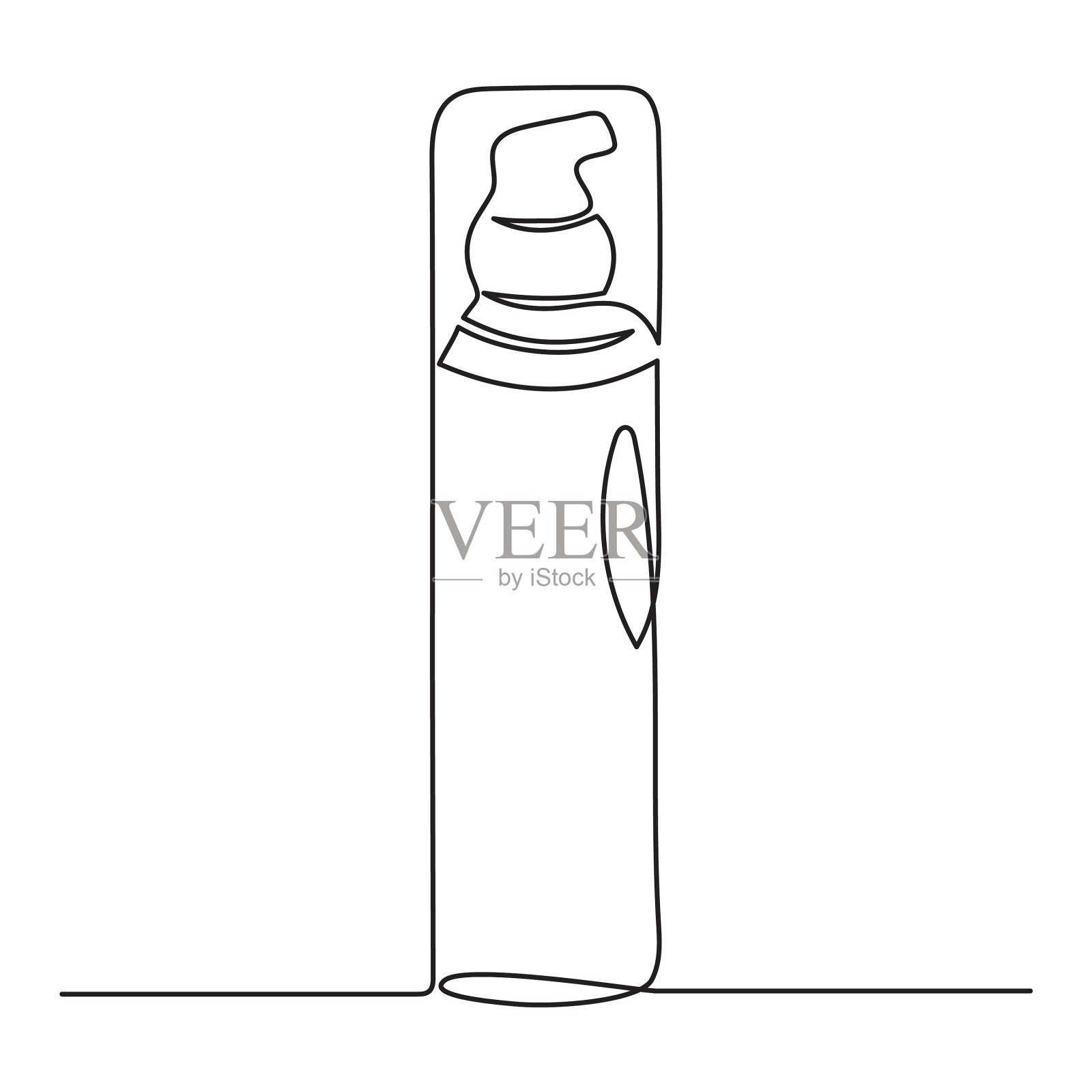 用分配器画的化妆品瓶设计元素图片