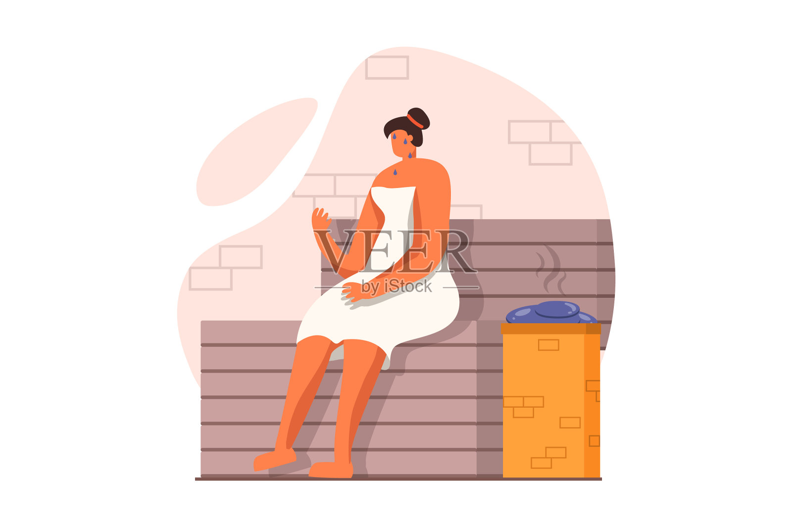 Spa沙龙网概念在平面设计设计元素图片