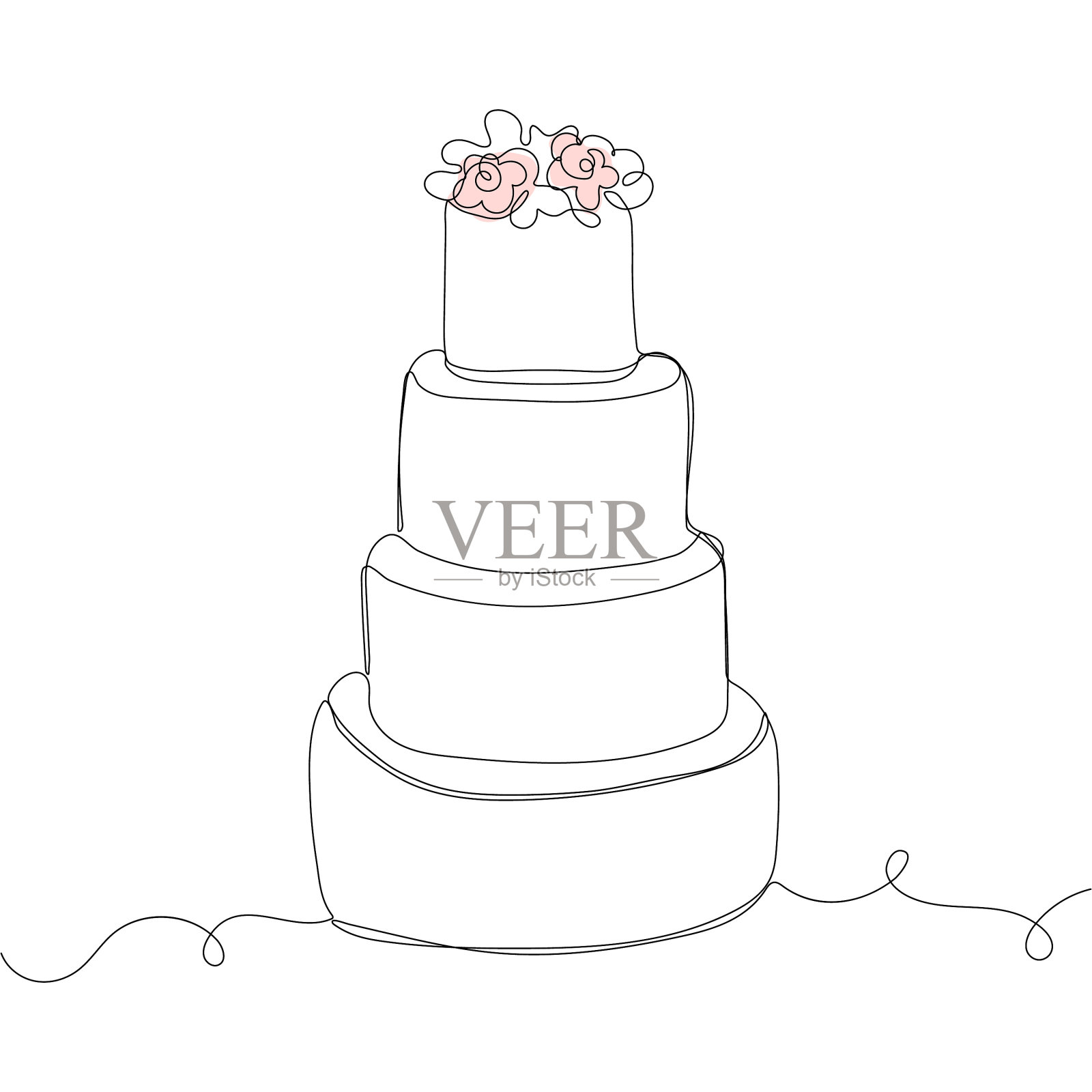 连续画一个生日蛋糕设计元素图片