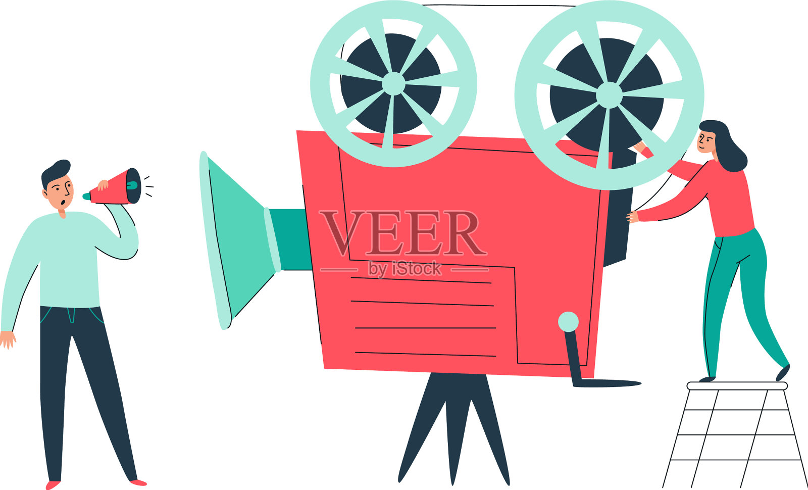 电影电影摄影机构图设计元素图片