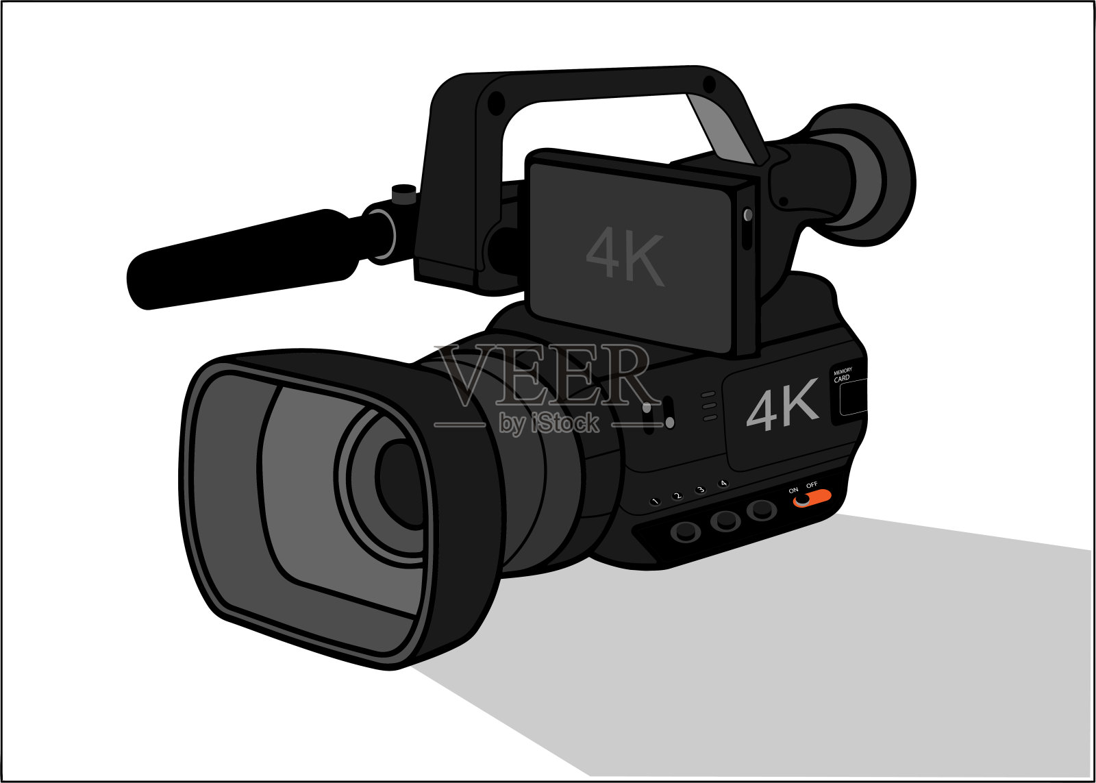 HDV/数码相机用于ENG或Muti相机生产。设计元素图片