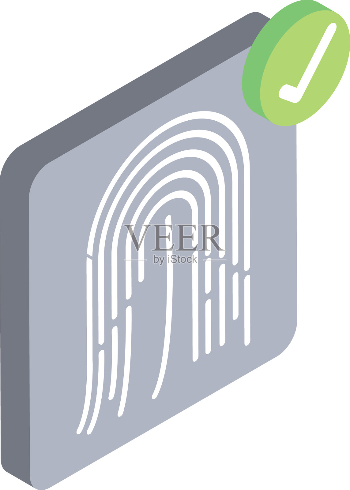 网络安全指纹设计元素图片