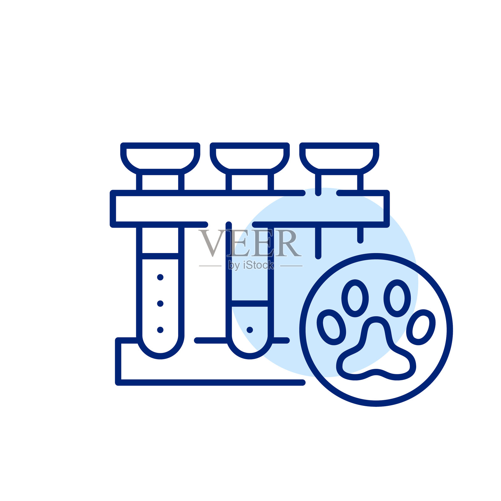 兽医诊所实验室的血液工作像素完美设计元素图片