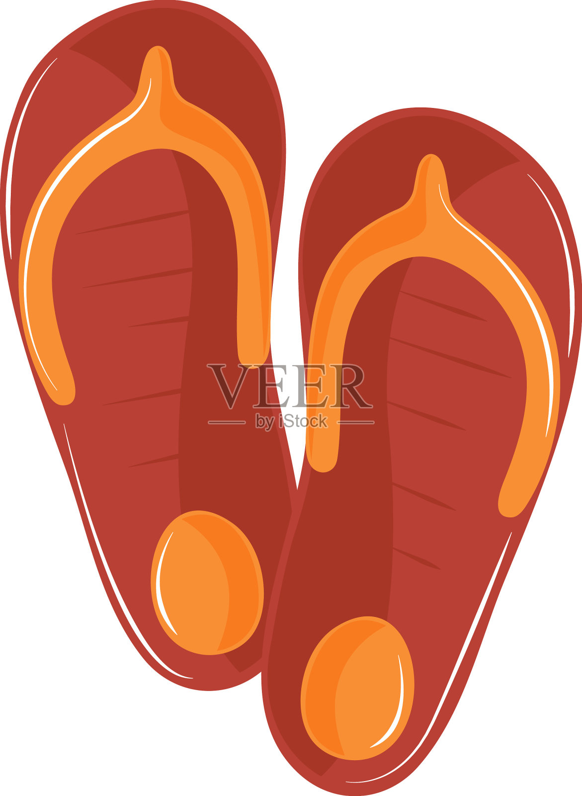 人字拖的图标设计元素图片