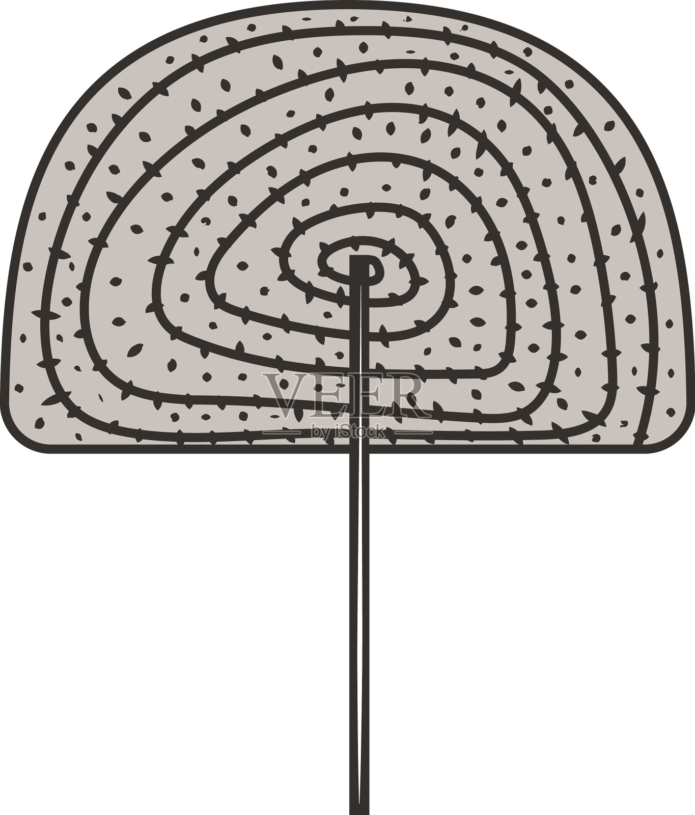 纹理树图标分离设计元素图片