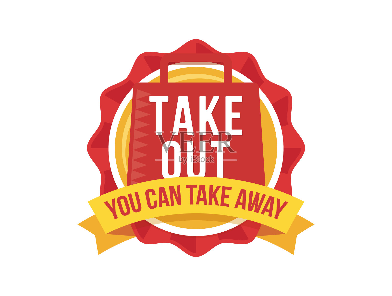 外卖图标矢量插图插画图片素材