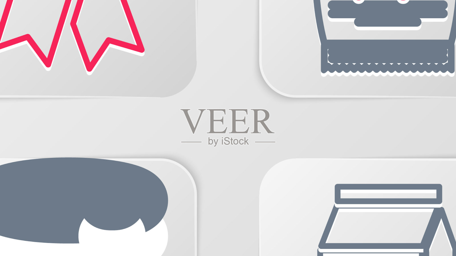 为宠物狗罐头、宠物罐头食品配套线袋图标素材