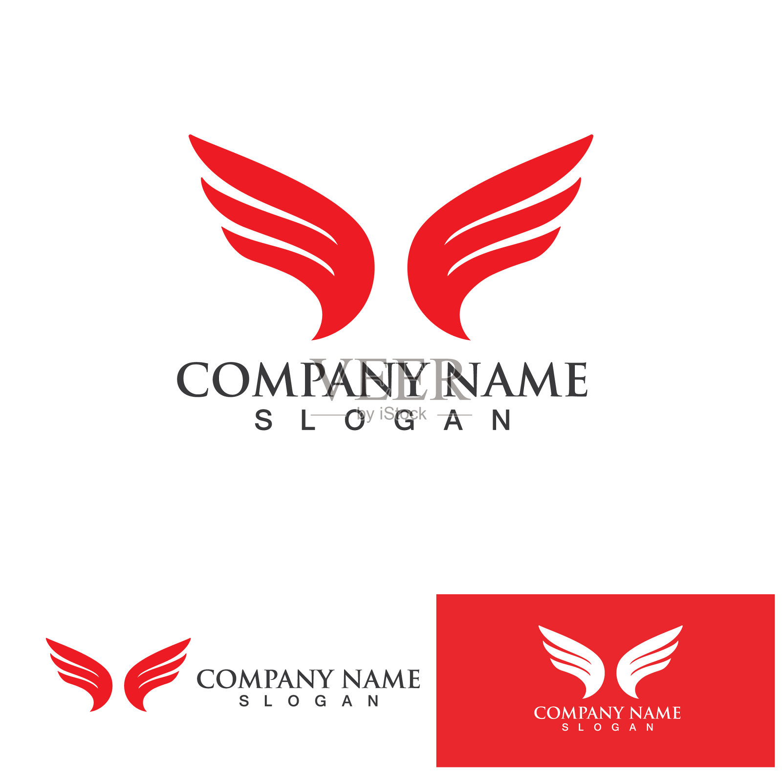 鸟标志图标设计模板插画图片素材