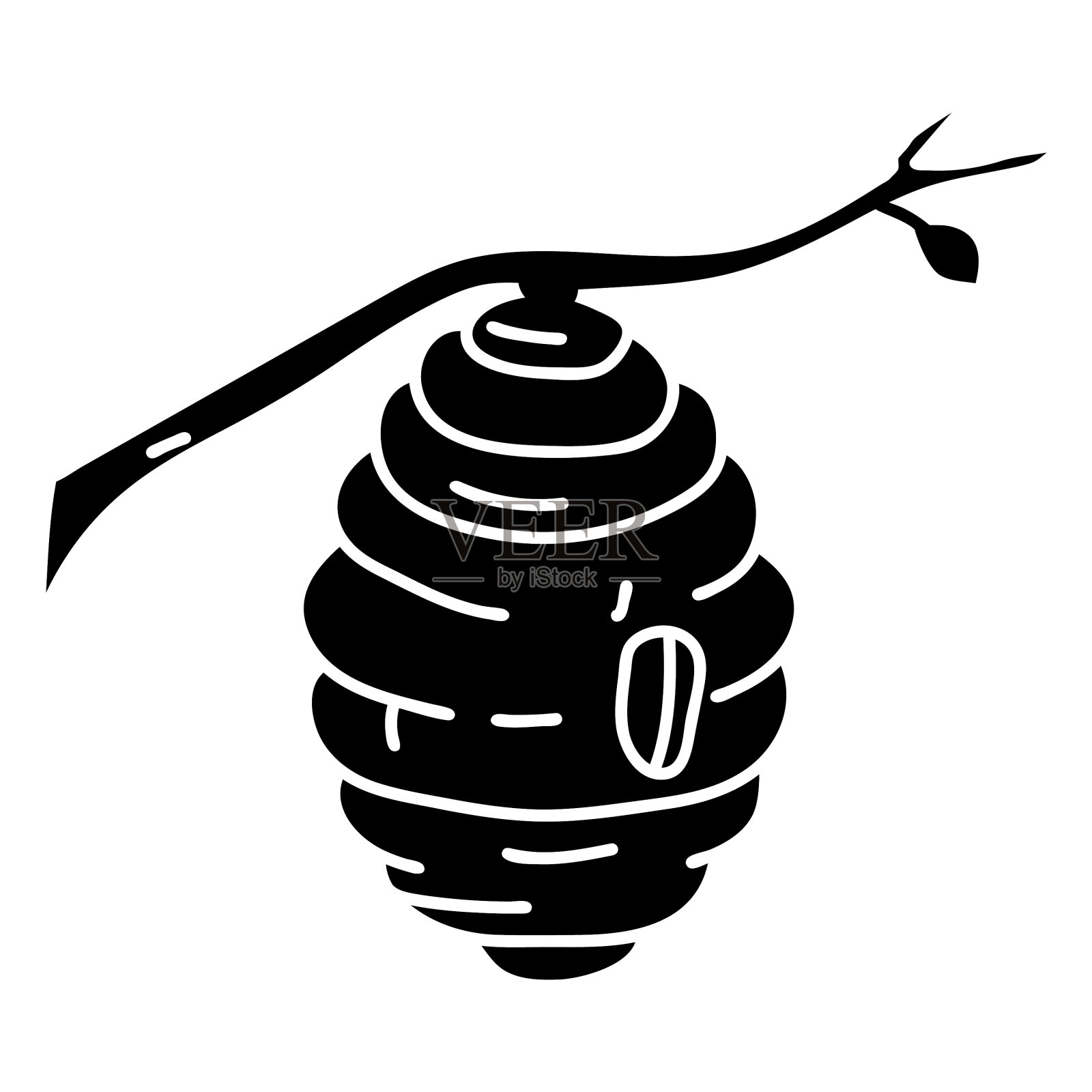 挖出的蜂巢图标素材