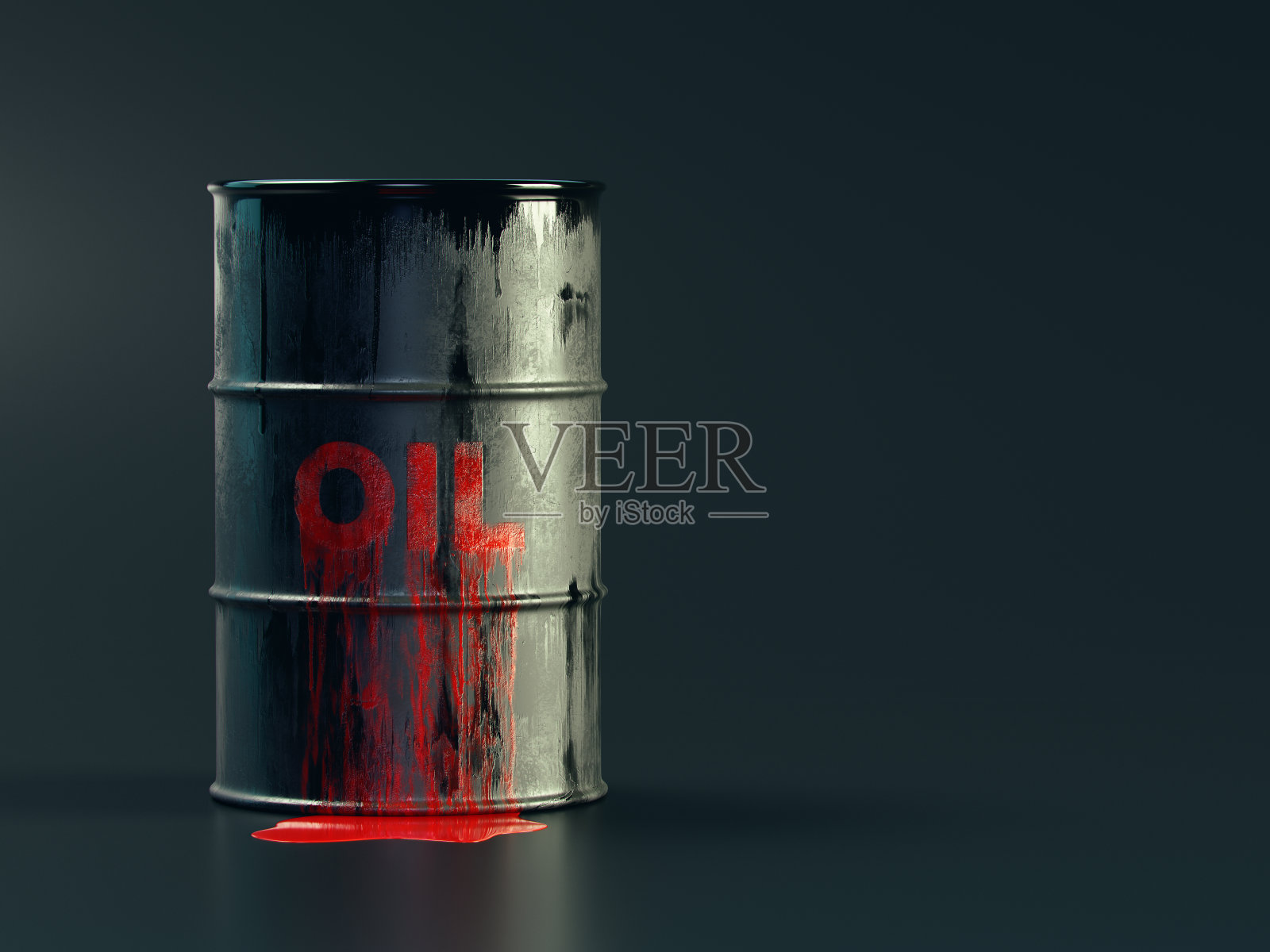 桶与红色油分离照片摄影图片