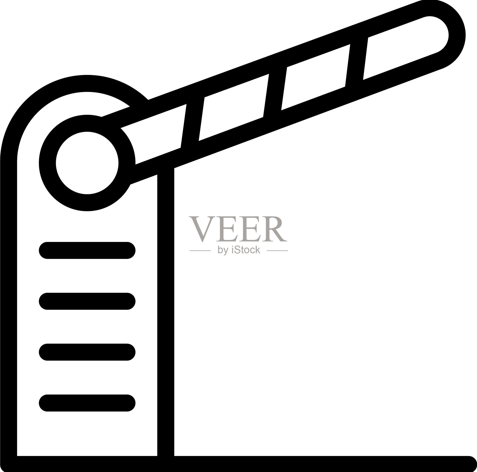 移民障碍图标勾勒人插画图片素材