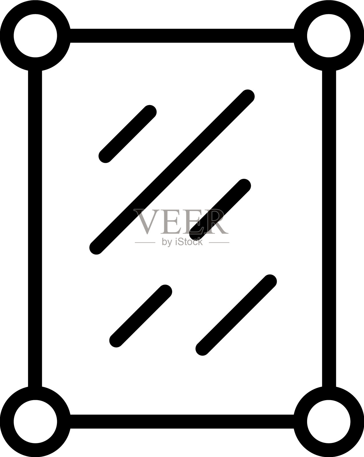 新玻璃生产图标轮廓raw插画图片素材