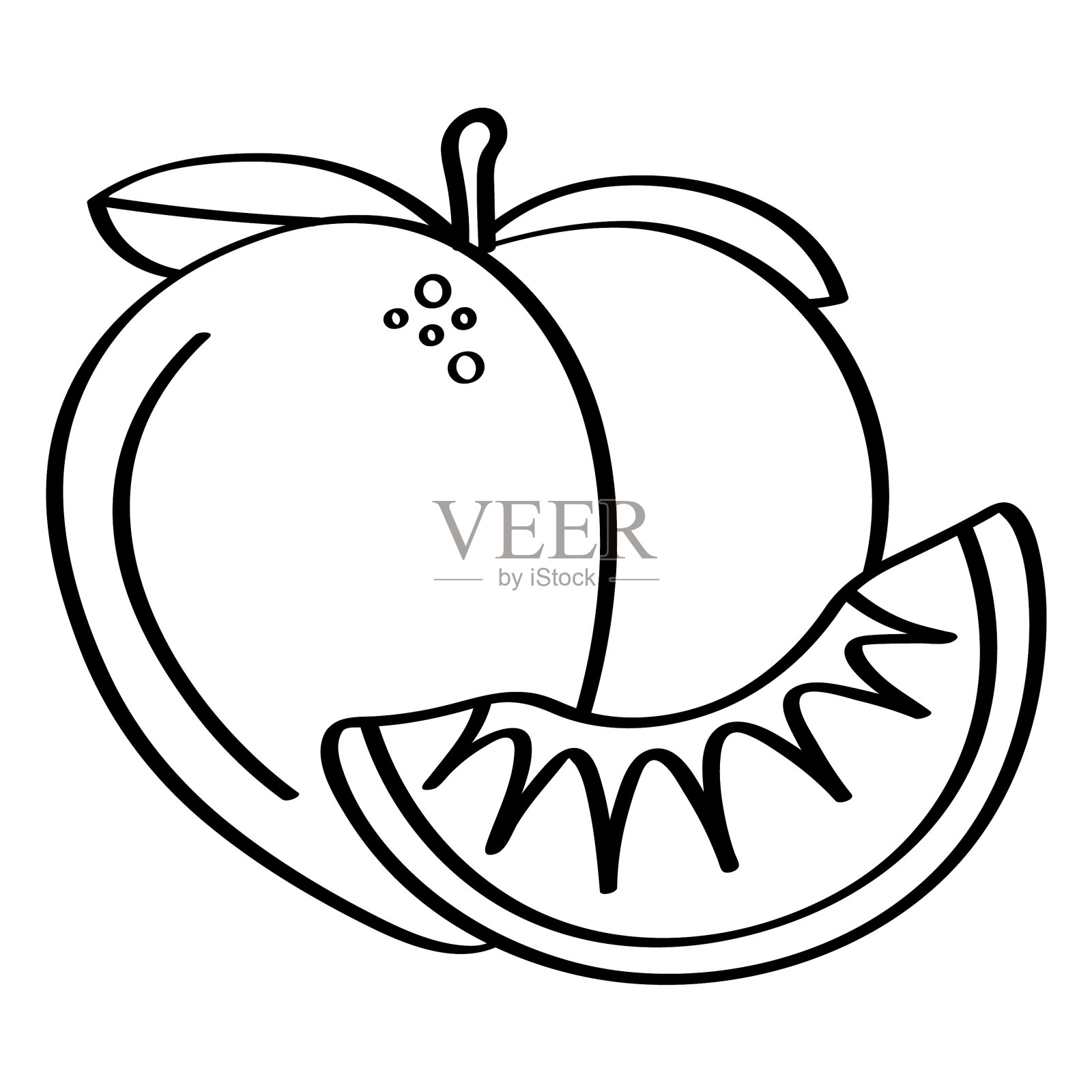 桃子中风设计元素图片