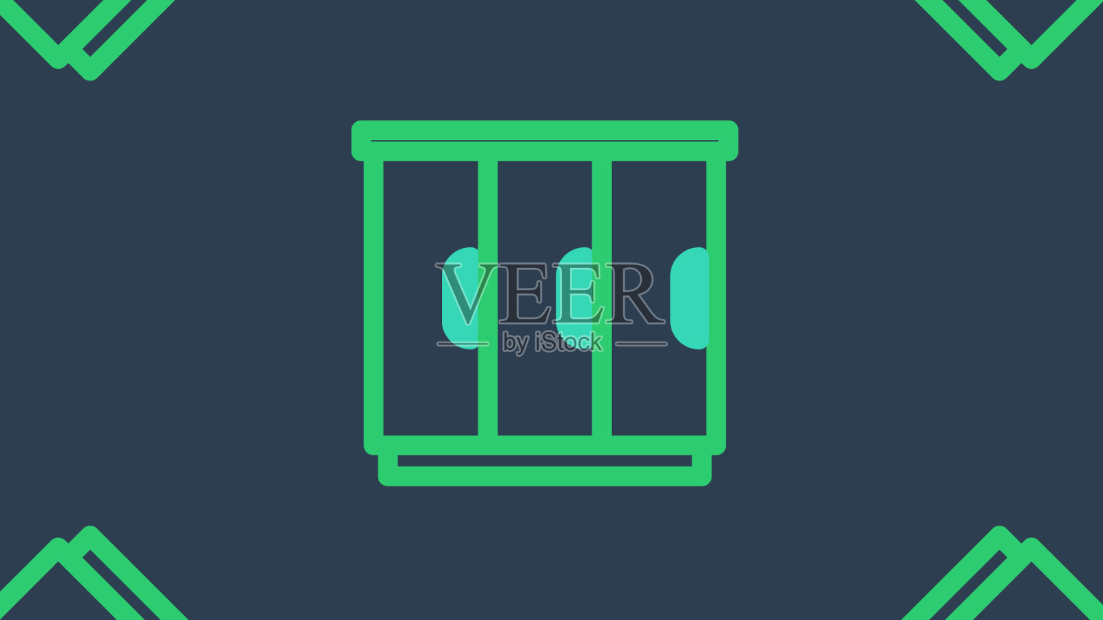 线条衣柜图标孤立无缝图案上插画图片素材