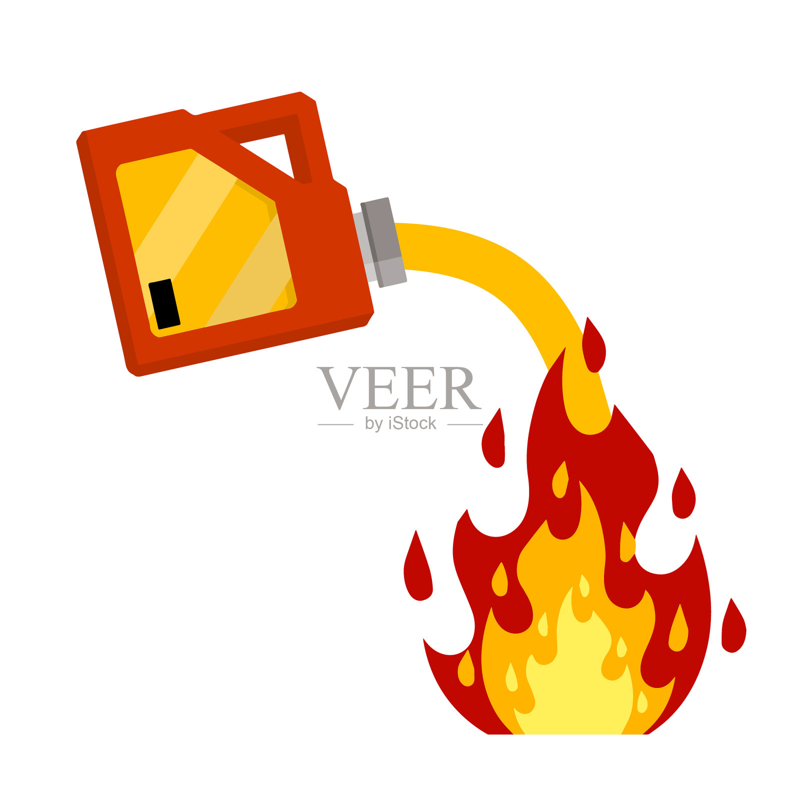 燃料箱与燃料红色的燃气箱设计元素图片