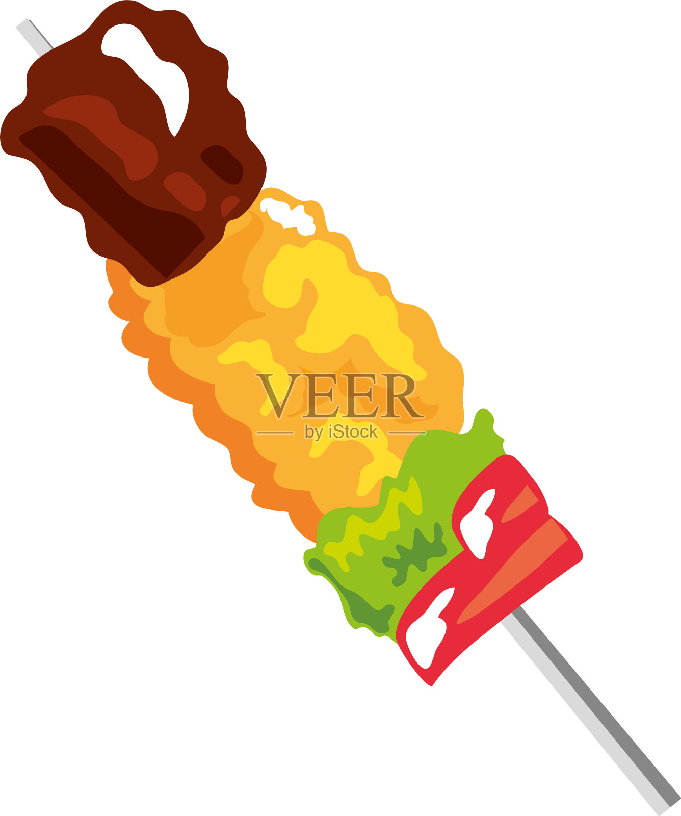 串快餐设计元素图片