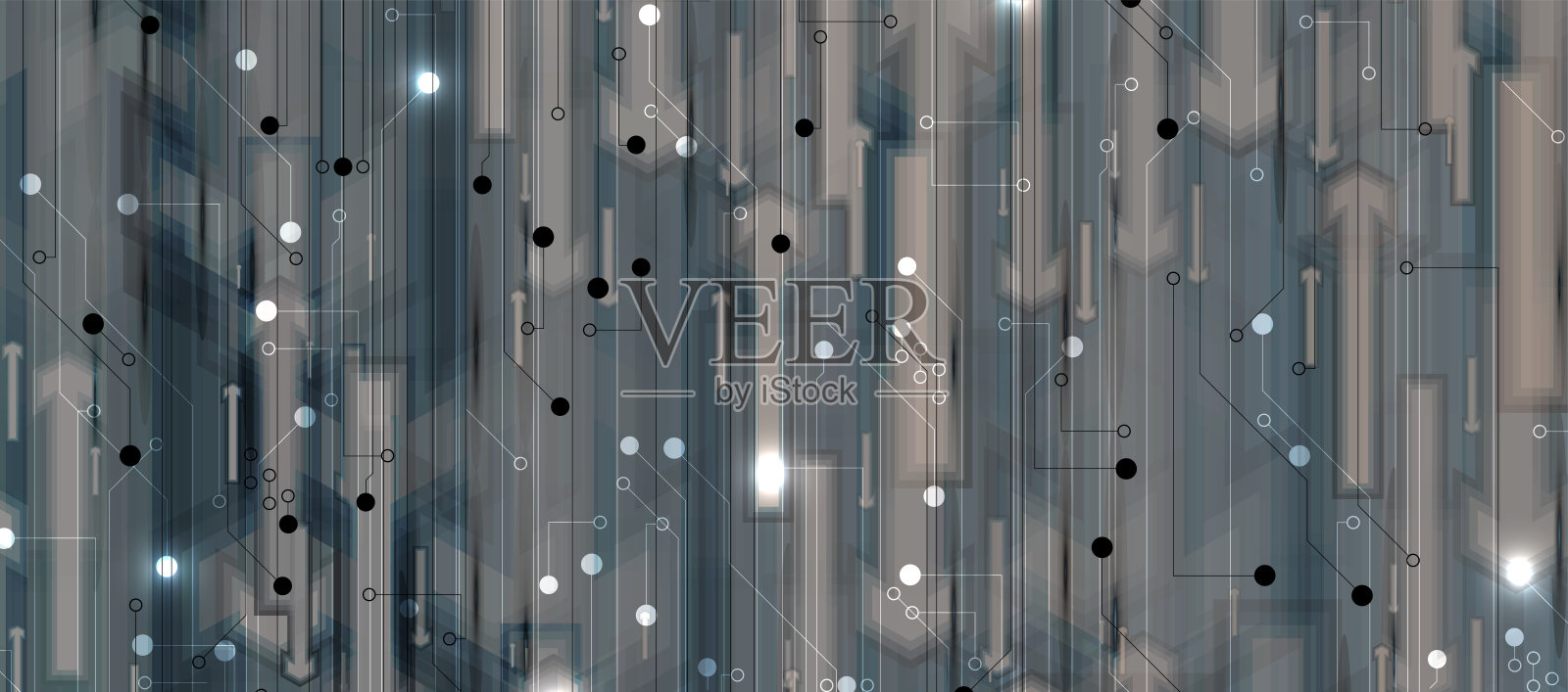 技术数据背景，全球业务解决方案理念插画图片素材