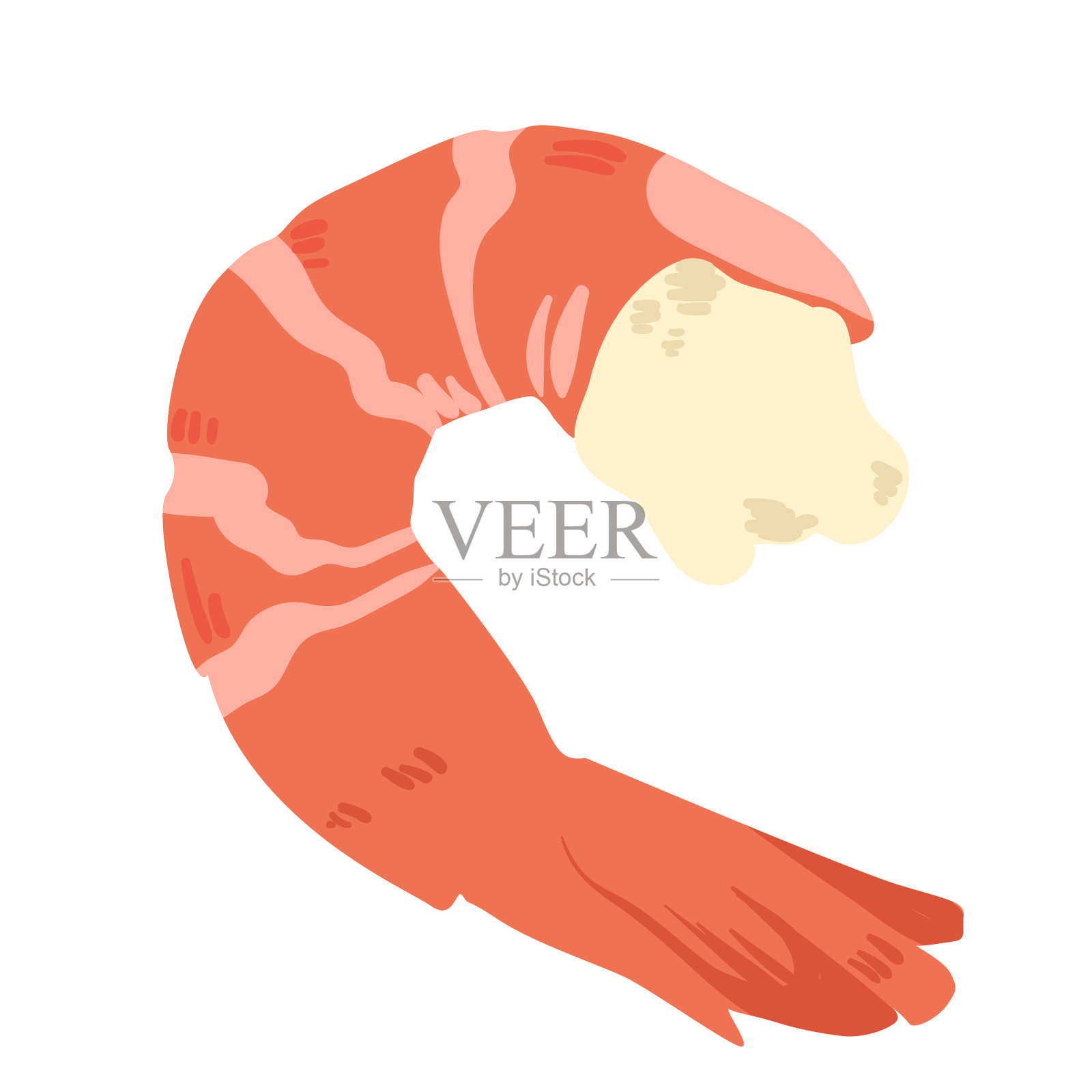 虾的食物设计元素图片