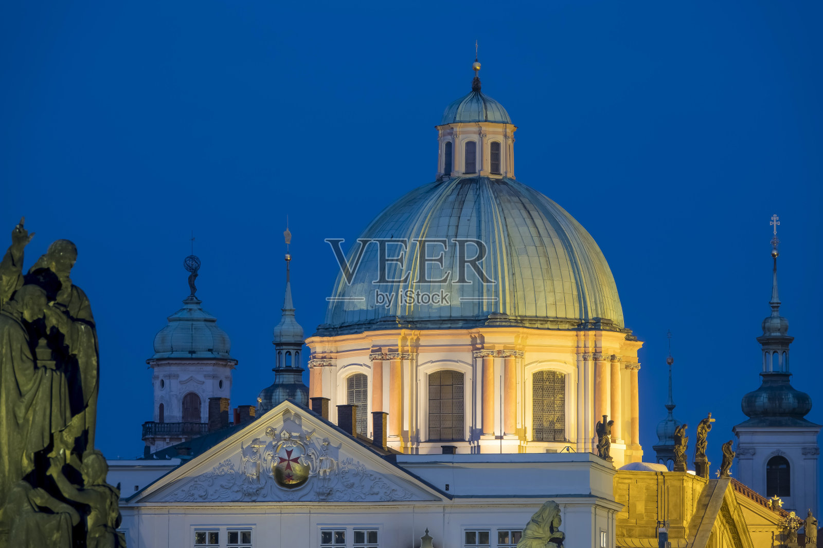 捷克布拉格的圣方济各教堂照片摄影图片