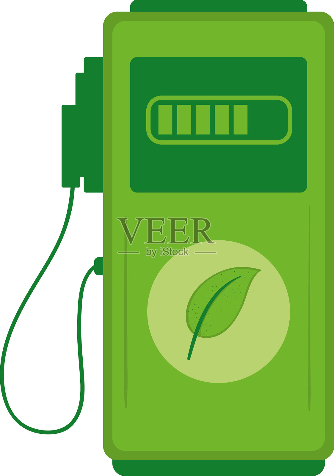 生态友好型加油站燃料设计元素图片