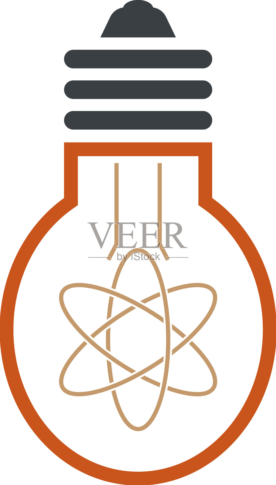 灯泡的标志设计元素图片