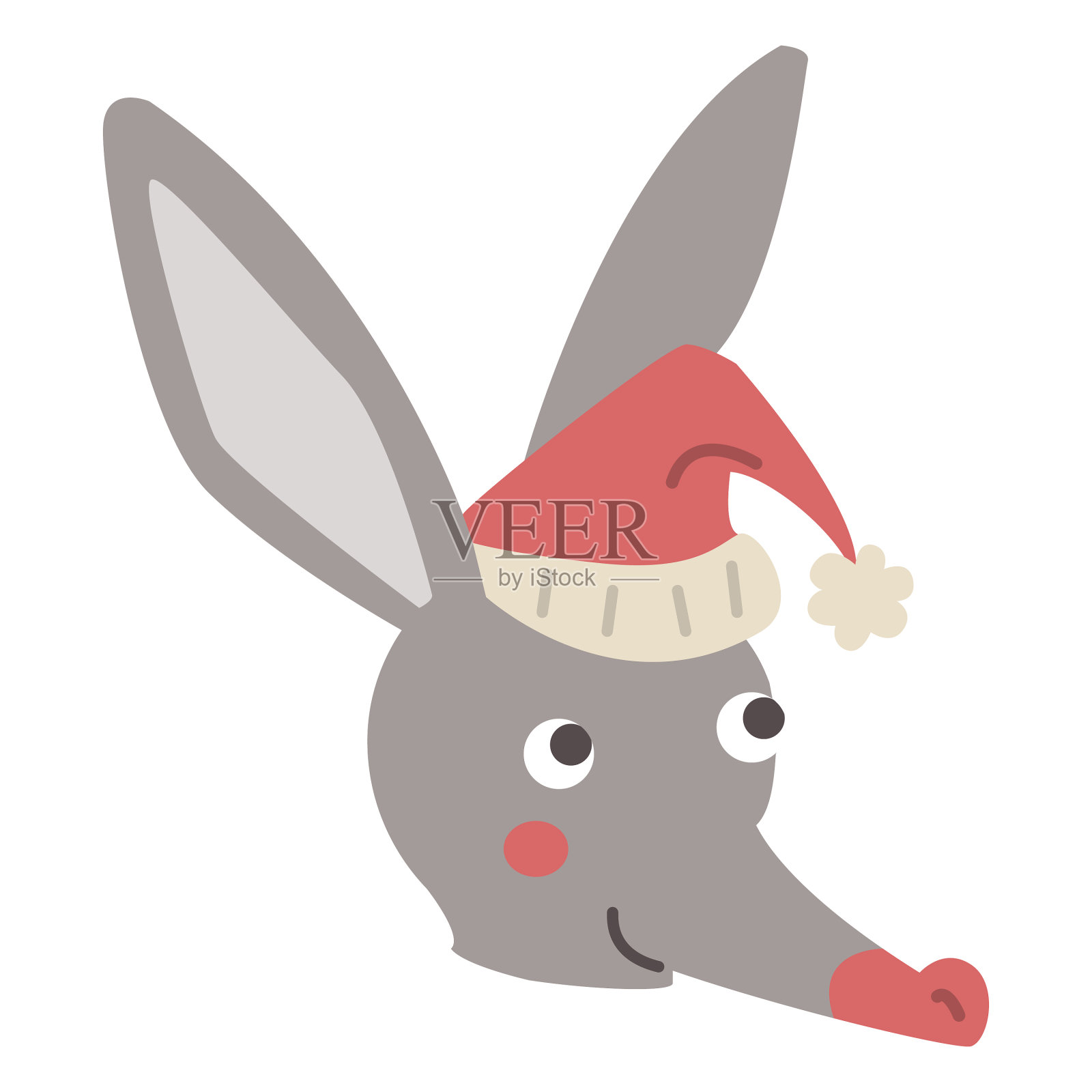 兔耳袋狸，可爱的澳大利亚兔子设计元素图片