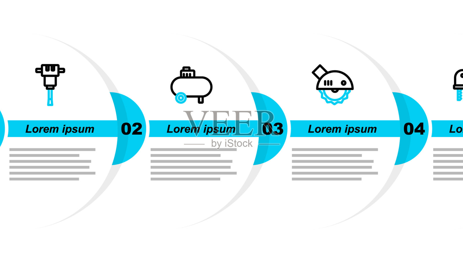 集线电动拼图循环空压机图标素材